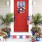 4th of July Door Sign Independence Day Wreath Patriotic Door Decoration Flower US Wooden Sign for Memorial Day Front for Door Decor 12 Inch Outdoor